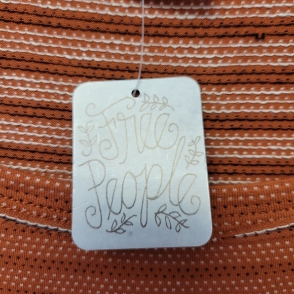 Free People Polk Tee Copper Orange S - Picture 8 of 10